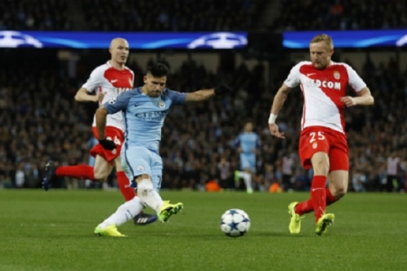 Champions League: Aguero tỏa sáng, Man City “bắn hạ” Monaco