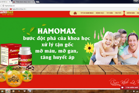 TPCN Hamomax quảng cáo như “thần dược” trong điều trị, chữa bệnh mỡ máu?