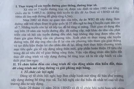 Xã An Bình (Nam Sách, Hải Dương): Tận thu cả trẻ... chưa sinh để làm đường 30 tỷ?