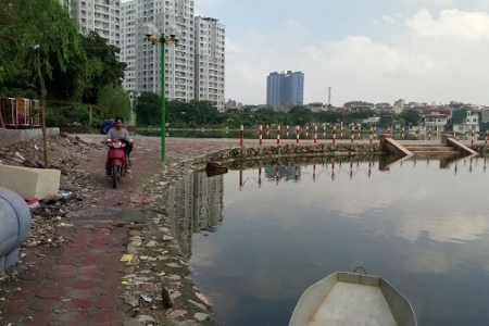 Quận Thanh Xuân (Hà Nội): Nhiều bất cập tại Dự án cải tạo hồ Đầm Hồng