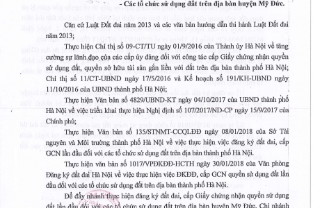 Văn phòng ĐKĐĐ huyện Mỹ Đức (Hà Nội): PGĐ có “lạm quyền” khi ban hành văn bản?