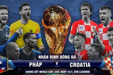 Chung kết World Cup 2018 (Pháp vs Croatia): Sức trẻ đối đầu với kinh nghiệm