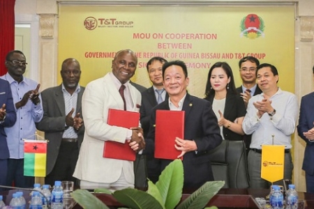 Tập đoàn T&T Group cam kết sẽ nhập khẩu hạt điều thô từ Guinea Bissau