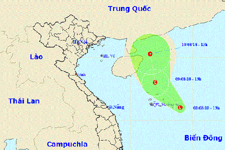 Dự báo thời tiết ngày 9/8: Vùng áp thấp khả năng mạnh lên