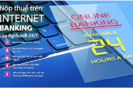 Khách hàng có thể nộp thuế điện tử qua Internet Banking của Agribank