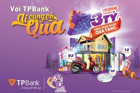 TPBank dành 10 tỷ đồng tri ân khách hàng gửi tiết kiệm