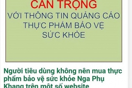 Bộ Y tế khuyến cáo không nên mua viên nang Nga Phụ Khang trên một số trang web