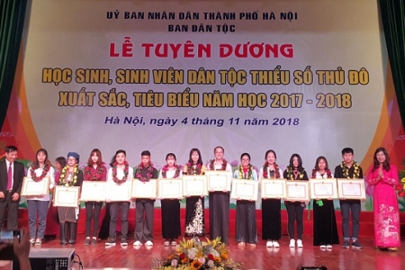 Hà Nội: Tuyên dương 125 học sinh, sinh viên dân tộc thiểu số Thủ đô xuất sắc tiêu biểu