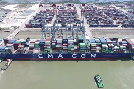 Cảng quốc tế Cái Mép đón thành công tàu vận tải lớn hàng đầu thế giới