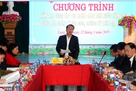 Lãnh đạo tỉnh Lạng Sơn, kiểm tra công tác thu chi ngân sách