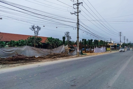 Hàng loạt công trình kiên cố ‘mọc’ trên đất TP. Hà Nội giao cho huyện Thạch Thất quản lý