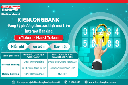 Kienlongbank áp dụng phương thức xác thực mới bảo mật trong thanh toán trực tuyến