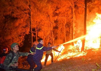 Cháy rừng phủ rộng trên nhiều tỉnh: Việc huy động trực thăng chữa cháy là vô cùng khó khăn