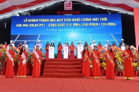 An Giang: Khánh thành Nhà máy điện năng lượng mặt trời gần 6.000 tỷ đồng
