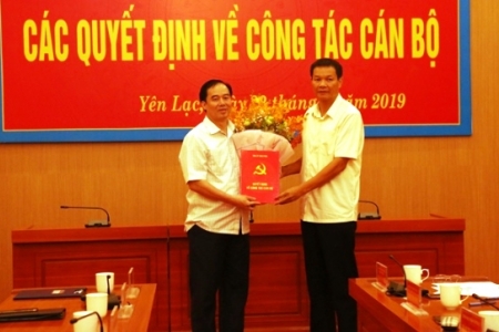Vĩnh Phúc: Bổ nhiệm tân Bí thư Huyện ủy Yên Lạc nhiệm kỳ 2015-2020