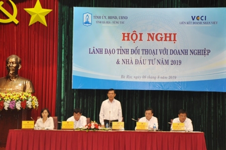 Lãnh đạo tỉnh Bà Rịa Vũng Tàu đối thoại với doanh nghiệp, nhà đầu tư