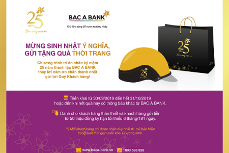 Cùng Bac A Bank mừng sinh nhật ý nghĩa, gửi tặng quà thời trang