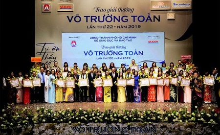 TP. HCM: Trao tặng giải thưởng Võ Trường Toản năm 2019 cho 50 giáo viên xuất sắc