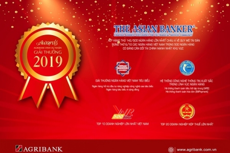 Năm 2019 - Agribank đạt nhiều giải thưởng uy tín