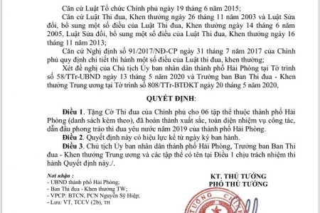 Nhựa Tiền Phong: Vinh dự được Chính phủ tặng Cờ Thi đua