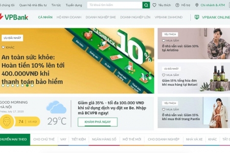 VPBank ra mắt website mới theo phong cách thương mại điện tử tích hợp trí tuệ nhân tạo