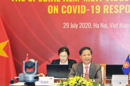 Hội nghị Bộ trưởng Kinh tế ASEAN - Nhật Bản về ứng phó đại dịch Covid-19