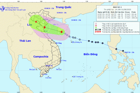 Tin bão khẩn cấp: Cơn bão số 2