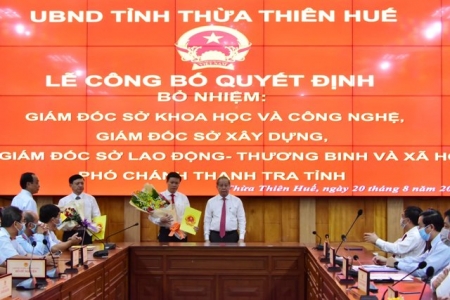 Thừa Thiên Huế: Bổ nhiệm nhiều cán bộ chủ chốt