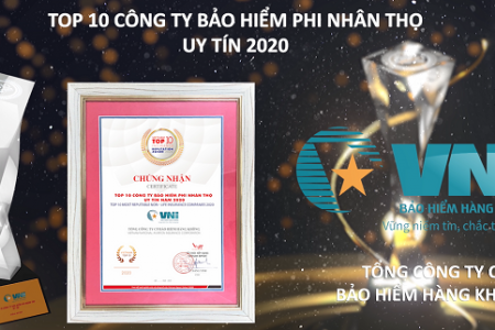 VNI được vinh danh “Top 10 công ty Bảo hiểm Phi nhân thọ uy tín” và FAST500 năm 2020