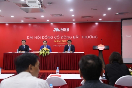 MSB tổ chức Đại hội cổ đông bất thường, bầu bổ sung thành viên Hội đồng quản trị