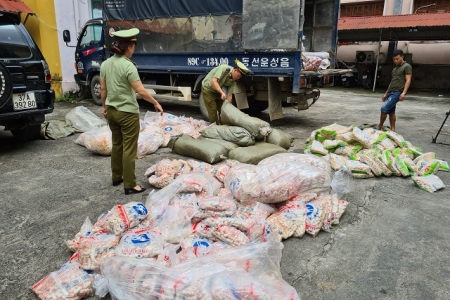 Hà Giang: Tịch thu hàng tấn Chả cá, Sủi cảo không rõ nguồn gốc