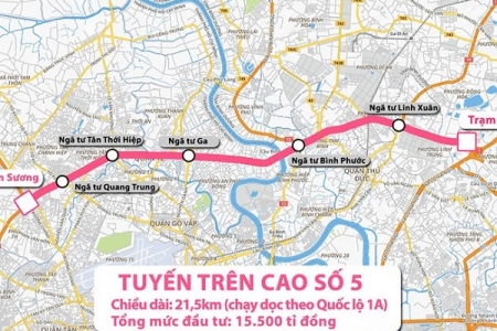 TP.HCM: 2 tuyến đường trên cao được ưu tiên đầu tư