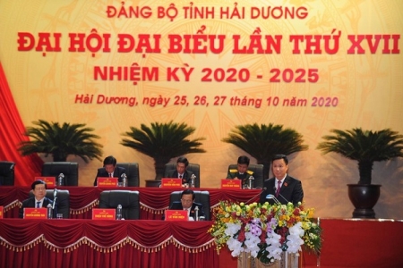 Khai mạc Đại hội đại biểu Đảng bộ tỉnh Hải Dương khóa XVII nhiệm kỳ 2020-2025