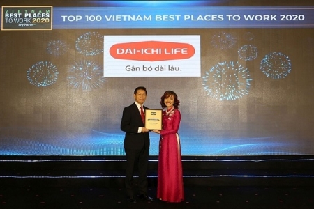 Dai-ichi Life Việt Nam đạt danh hiệu Top 2 “Nơi làm việc tốt nhất ngành bảo hiểm năm 2020”