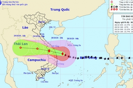 Bão số 9 giật cấp 13 đổ bộ vào Đà Nẵng - Phú Yên