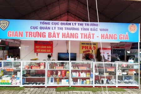 Cục QLTT Bắc Ninh: Tổ chức gian trưng bày phân biệt hàng thật, hàng giả