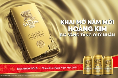 Bia Saigon Gold - Tinh tế một đẳng cấp