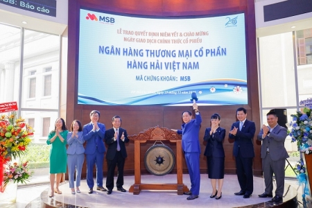 MSB chính thức niêm yết tại Sở Giao dịch chứng khoán TP. Hồ Chí Minh