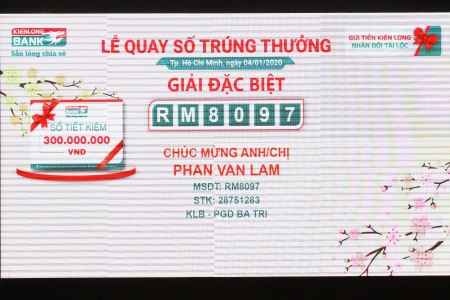 Gửi tiết kiệm Kienlongbank, khách hàng trúng giải thưởng lên đến 2,7 tỷ đồng