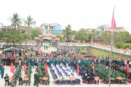 Quảng Bình: Hơn 1000 thanh niên nhập ngũ bảo vệ Tổ Quốc