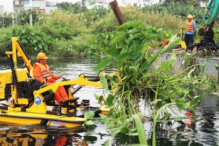 TPHCM đề xuất 13 tỷ đồng thu gom chất thải rắn trên sông Vàm Thuật