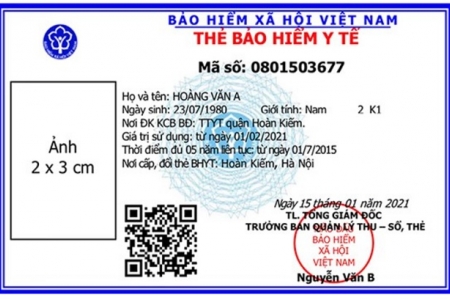 Thẻ BHYT mẫu mới được đưa vào sử dụng từ 1/4