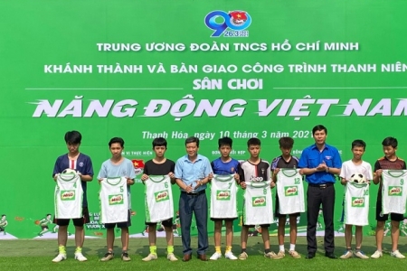 Thanh Hóa: Khánh thành, bàn giao công trình 'Sân chơi năng động Việt Nam'