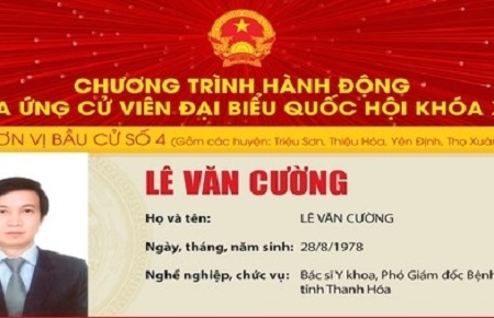 Thanh Hóa: Chương trình hành động của ứng cử viên ĐBQH khoá XV Lê Văn Cường