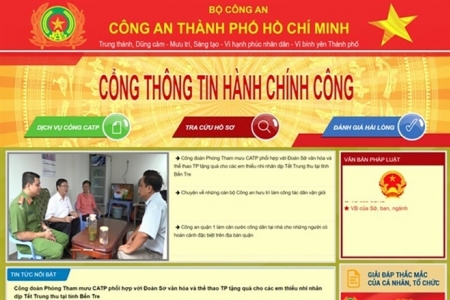 Công an TP.HCM ra mắt Cổng thông tin dịch vụ hành chính công