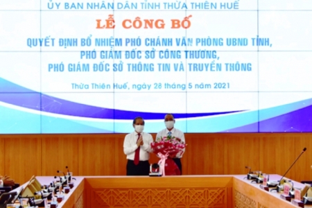 Thừa Thiên Huế: Bổ nhiệm thêm 3 lãnh đạo sở, ngành