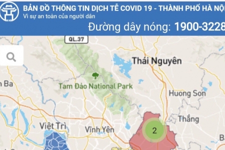 Ra mắt “Bản đồ thông tin dịch tễ COVID-19 Hà Nội”