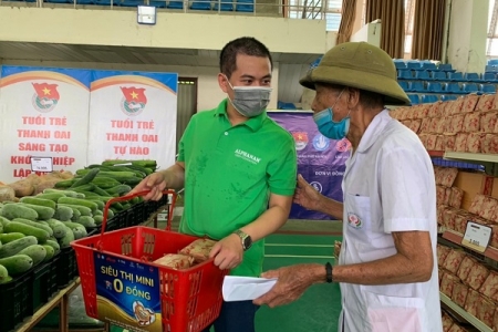 Quỹ Alphanam Green Foundation đồng hành cùng Chương trình "Siêu thị mini 0 đồng – Hà Nội trái tim hồng"