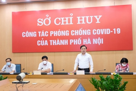 Thứ trưởng Bộ Y tế Đỗ Xuân Tuyên làm việc với Hà Nội phòng chống dịch Covid-19