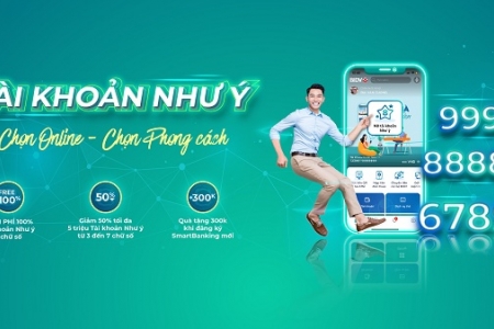 Miễn phí chọn số tài khoản "Như ý" trên BIDV SmartBanking